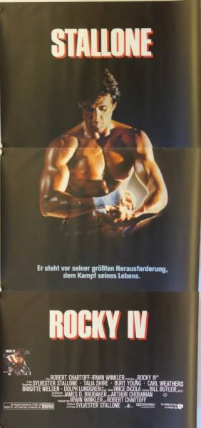 Rocky IV original release german Litfass movie poster